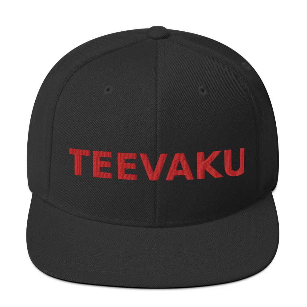 classic-snapback-black-front-65b273bf8ba94.jpg TEEVAKU Official Snapback Hat - Image 2